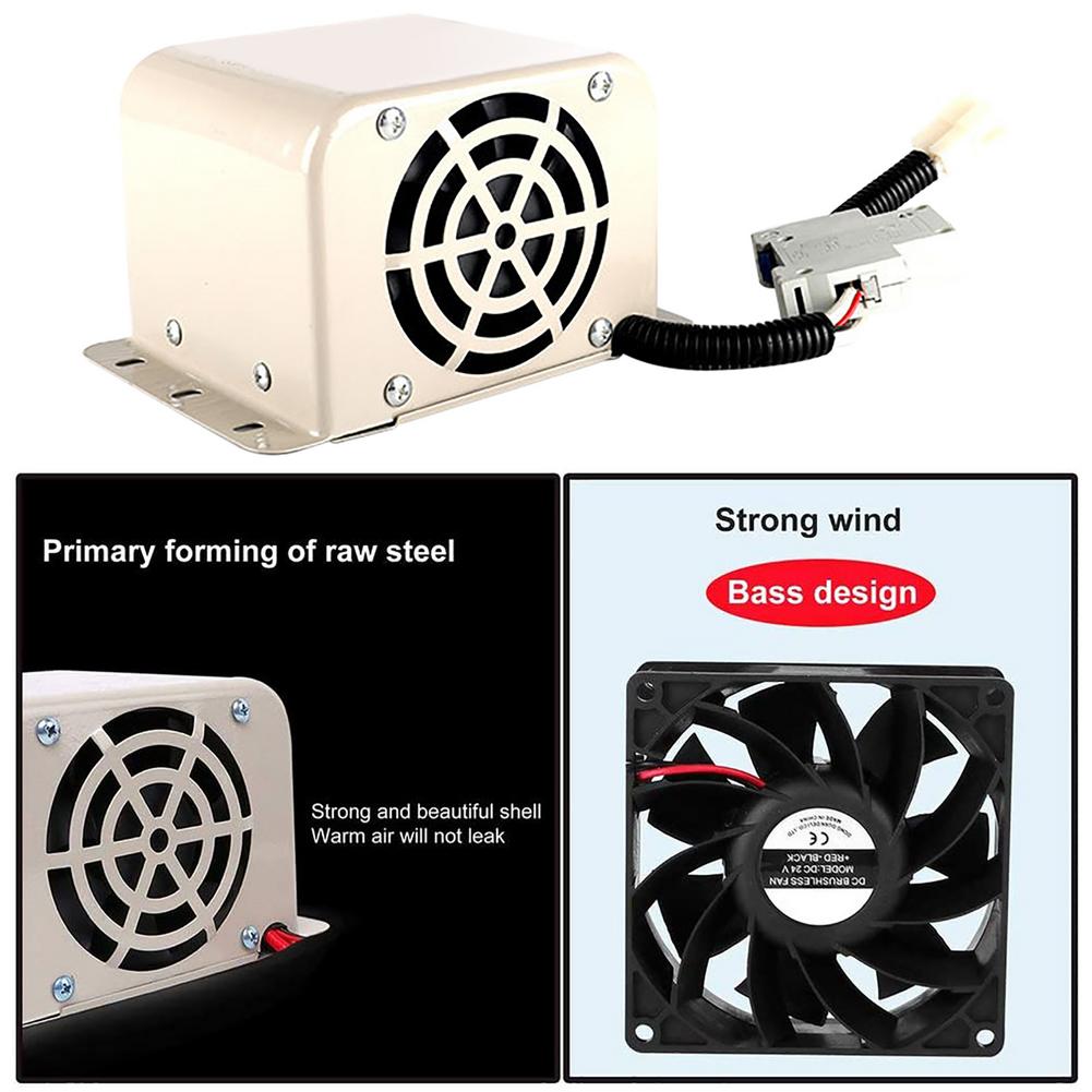Krachtige 12V Autoverwarmer Met 4 Ventilatoren - 800W Ontdooier En Defogger Voor Auto