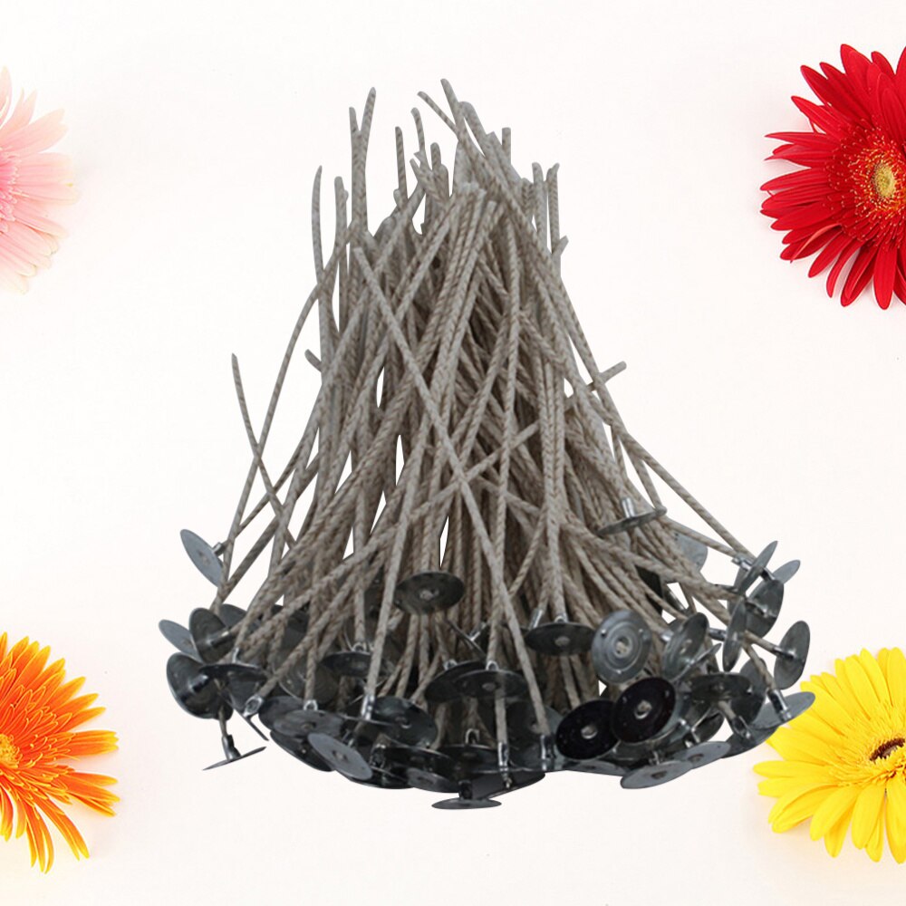 100pcs ECO10 Wicks for Soy Candles, 8 Pre-Waxed Candle Wick for Candle