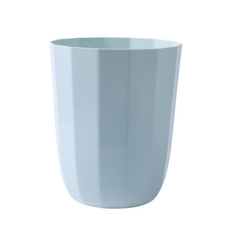 Simple Polygon Trash Can-Gray Blue Kitchen Cabinet Door Trash Garbage Bin Can Rubbish Container