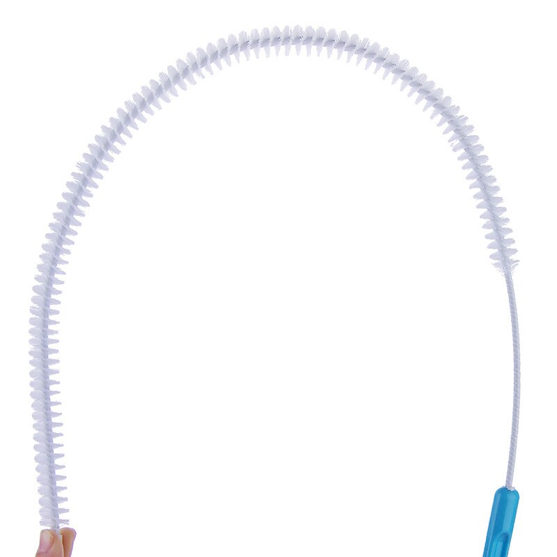 Cepillo de limpieza de alcantarillado alargado, herramienta de dragado de tuberías, fregadero curvo, limpiador de tuberías de drenaje de baño y cocina, 71 cm