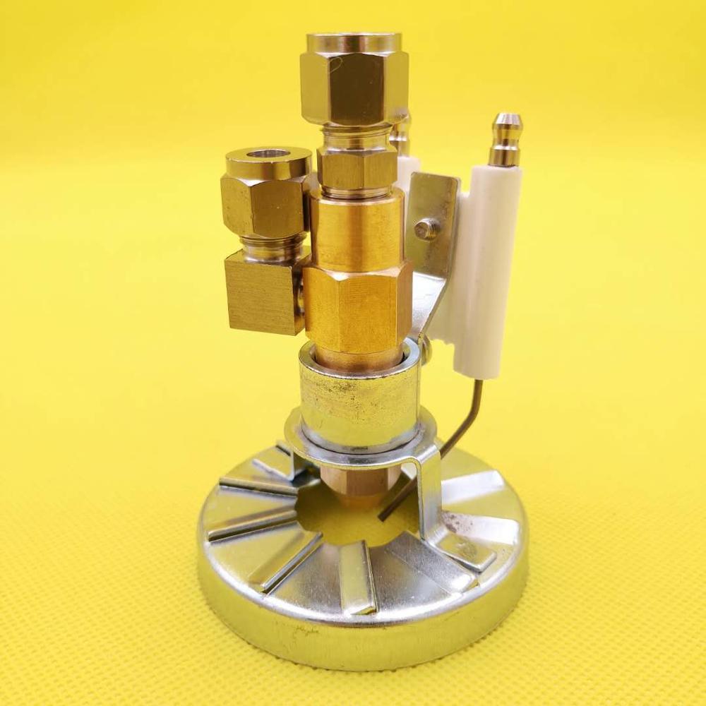 Burner Ignition System high voltage pulse ignition Brass Siphon Air Atomizing Oil Burner Nozzle Ceramic Igniter: with 0.8mm nozzle