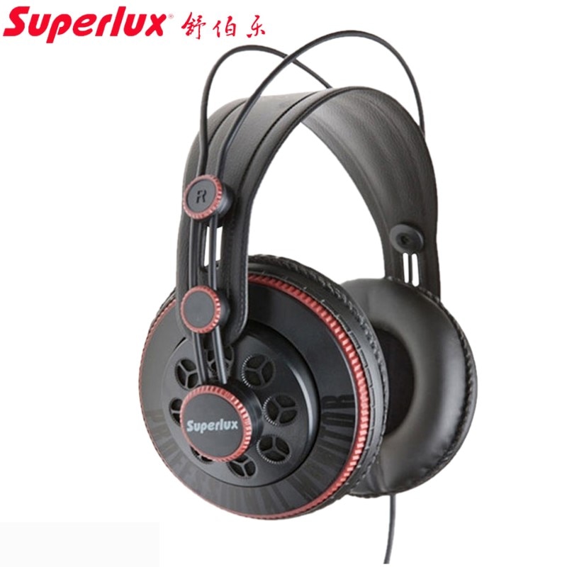 Superlux HD681 Headphone 3.5mm Jack Wired Super Bass Dynamic Earphone Noise Cancelling Headset (Adjustable Headband 9ft Cable)