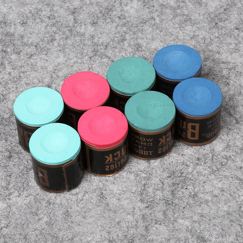 2 Pcs Biljart Krijt Zwembad Keu Snooker Cilindrische Niet Giftig Geen-Slip Accessoires Und