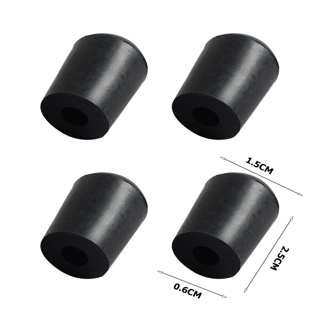 4 pièces contrebasse pieds Support arrêt Support antidérapant en caoutchouc tapis Instrument de musique pièces Kit Double basse accessoires Kit