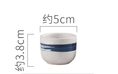 Tazas de porcelana para café y té de estilo Retro tradicional japonés, vaso pequeño de cerámica con personalidad, 35ml: CR