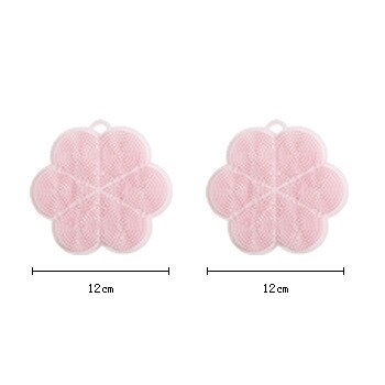 Kitchen Pot Plate Clips Anti Scalding Bowl Gripper Holder Stainless Steel Steamed Dishes Clamp Silicon Oven Gloves Table Pad: 2 Pink Pads
