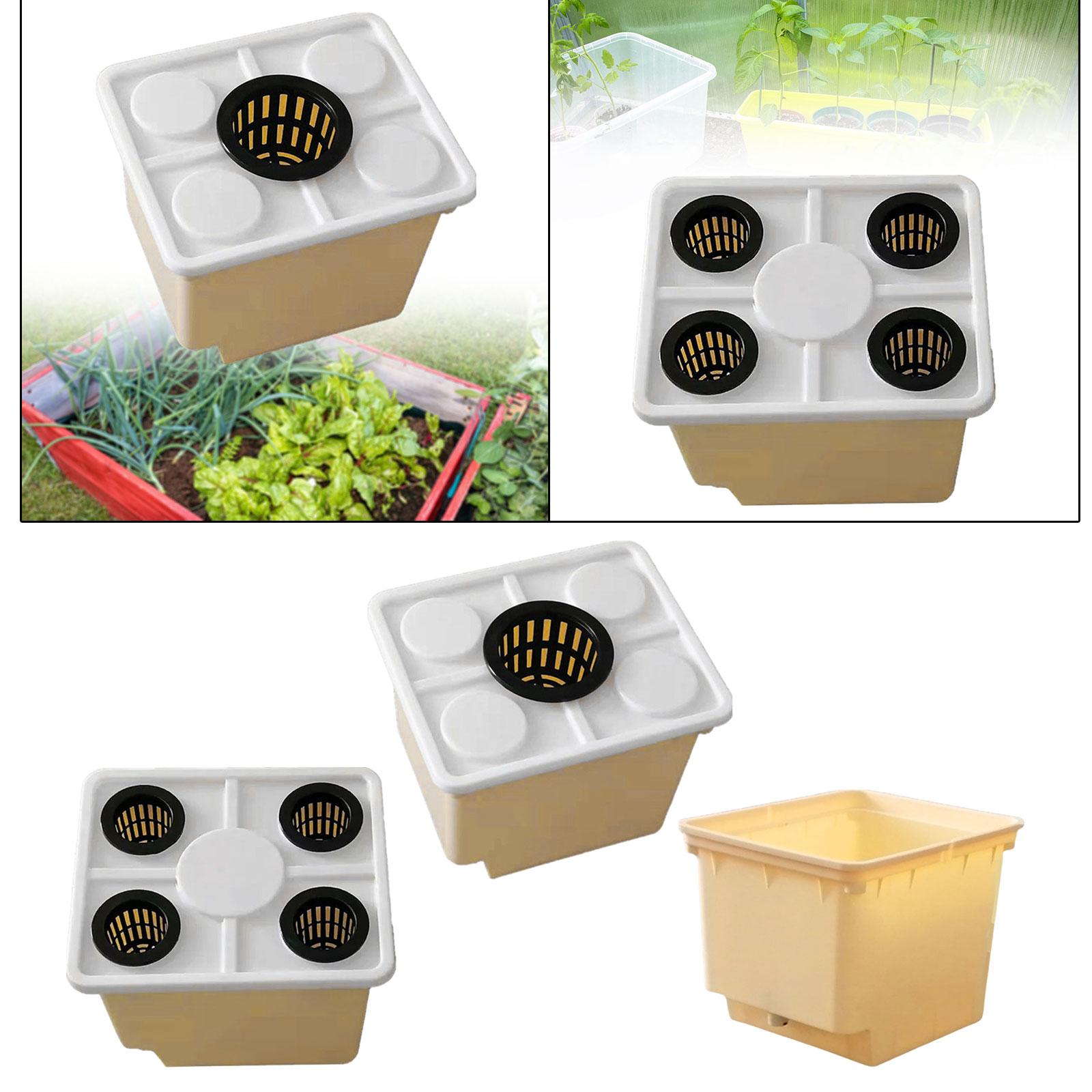 Wiadro robić hydroponiki z łokciami syfonowymi Sadzarka robić wzrostu warzyw Narzędzie robić uprawy bezglebowej robić szklarni Lekkie, wszechstronne