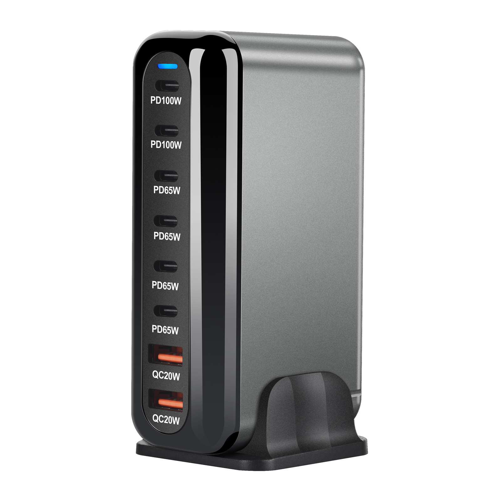 cargador rápido GaN de 500W y 8 puertos 4,0 3,0 tipo C PD cargador USB portátil QC4.0 3,0 cargador rápido para ordenador portátil IPhone16 15 14 13
