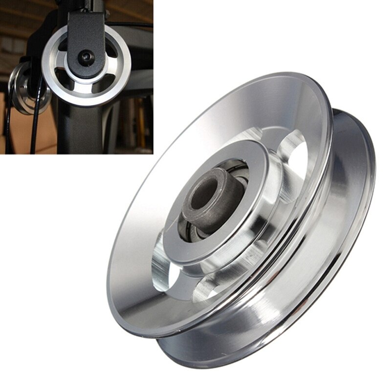 Bearing Steel Bearings, U Grooves Pulley, Guide Wheel Wire Rope Lifting Wheel Fitness Equipment Accessories Pulley