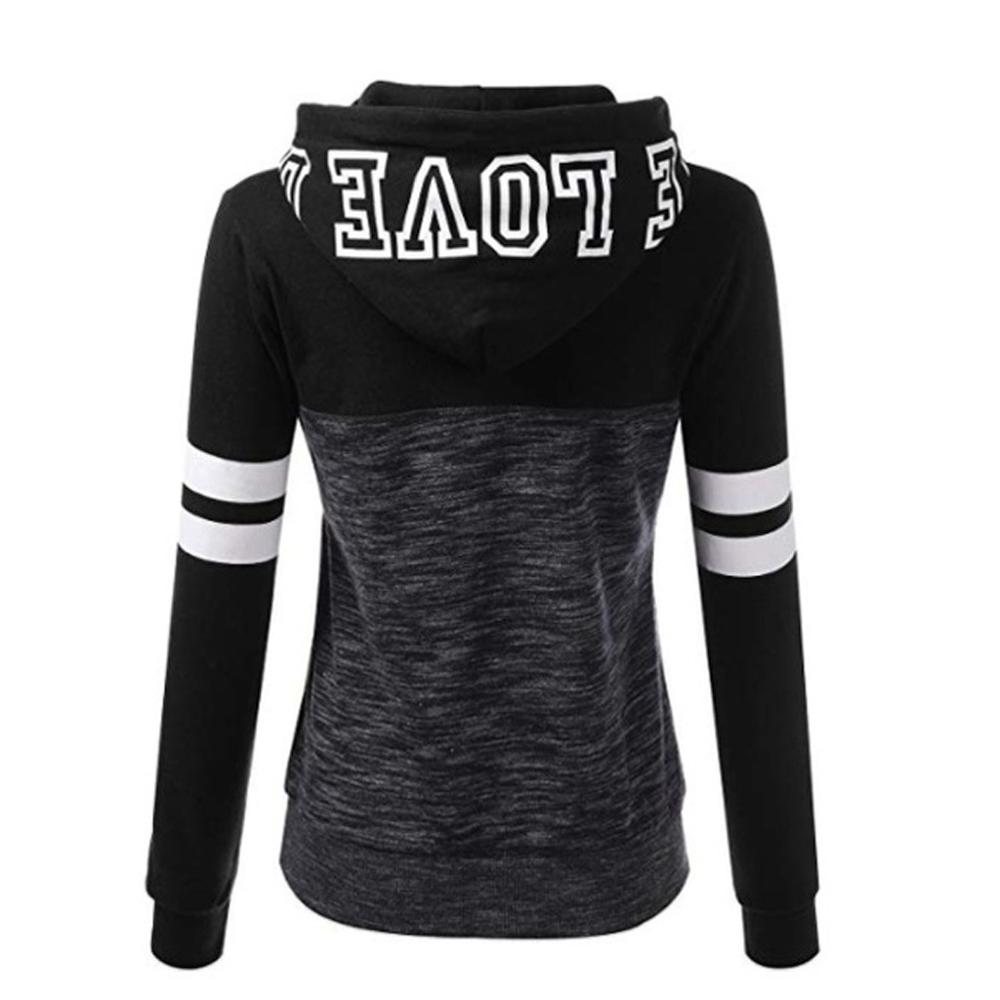 Women Casual Blouse Ladies Sweater Pullover Hoodies Long Sleeve Seam Stitching Tops blouses dames lange mouwen #1230