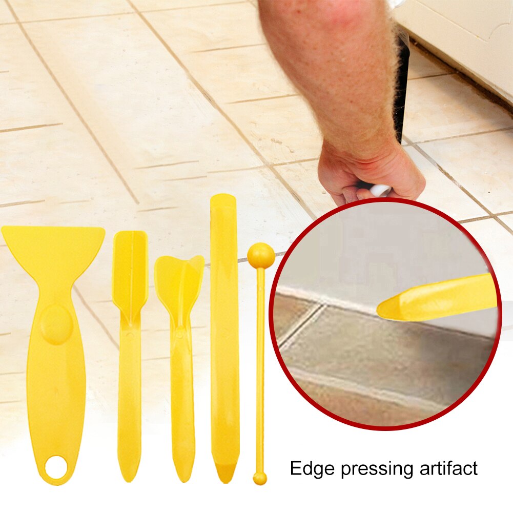 10pcs Glass Cement Scraper Caulking Sealant Angle Scraper Beauty Seam Tools Finishing Grout Tile Pressing Tool