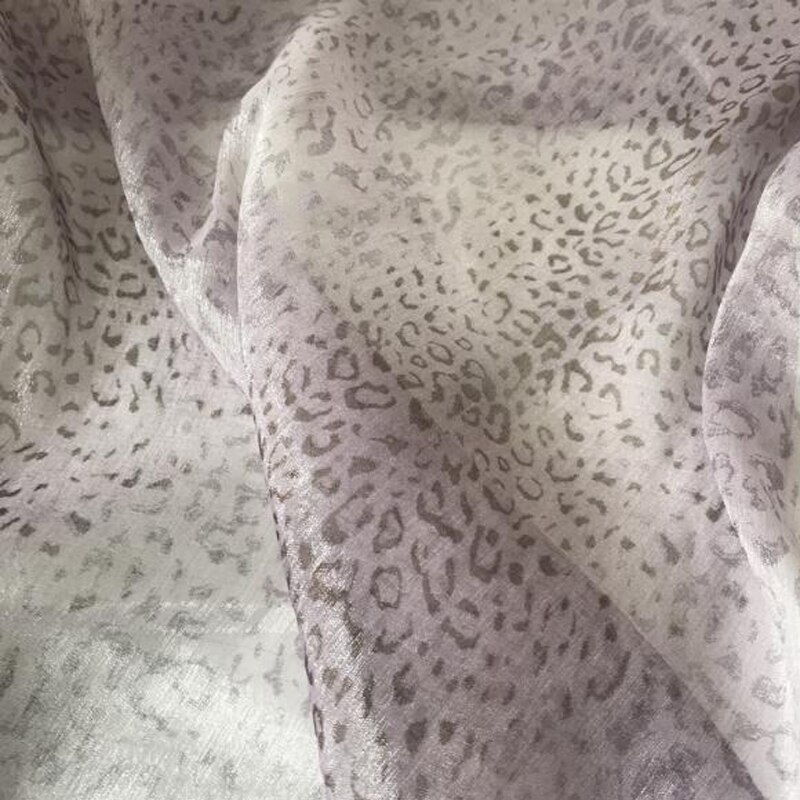léopard Grain gaufrage en mousseline de soie doux tissu bricolage à la main enfants robe adulte jupe rideau Photo fond tissu