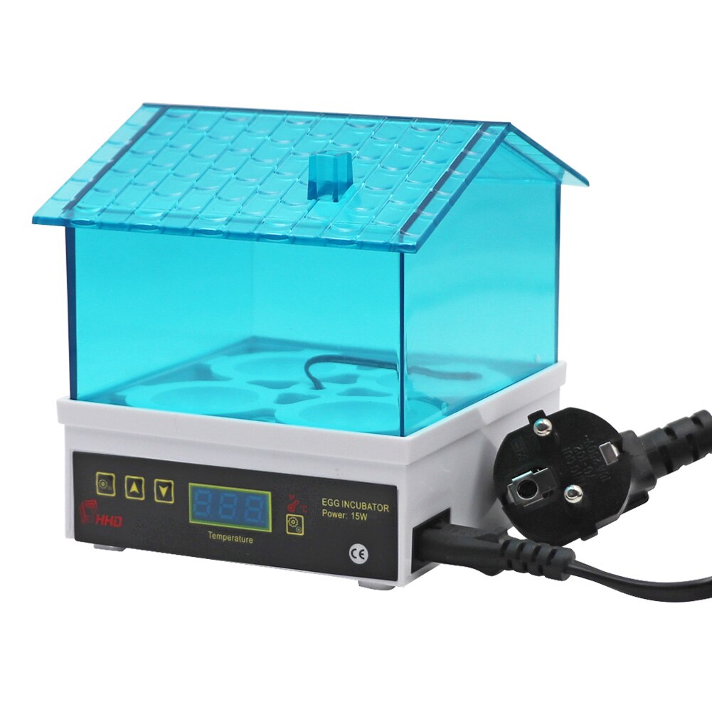 Automatic 4 Mini Egg Digital Incubator Small Poultry Breeding Machine Temperature Control Incubator for ChickenDuck Birds Quails: EU Plug