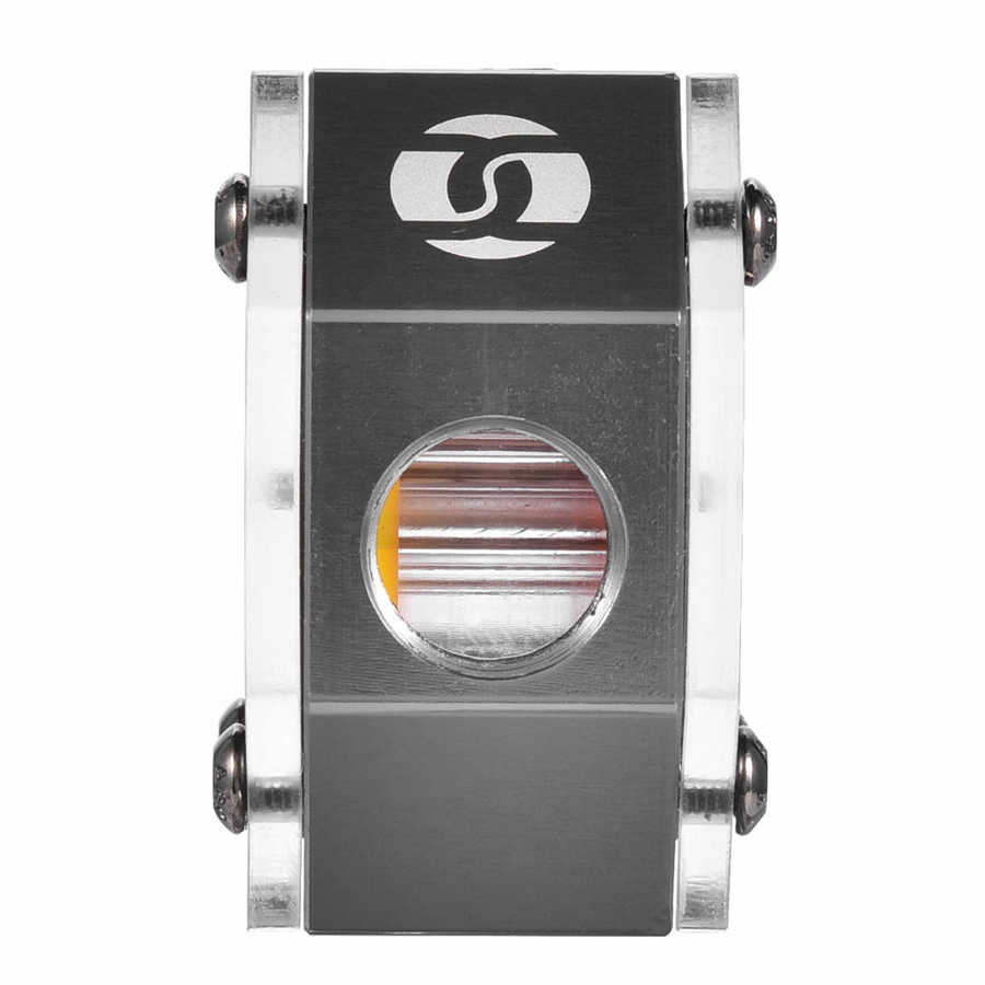 Flow Meter Indicator, Computer Waterkoeling Flow Indicator G1/4 Schroefdraad 6 Waaier 3 Manieren voor PC Computer Waterkoeling Systeem