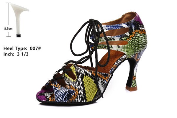 Latin tanzen schuhe für frauen medium high heels satin weichen sohlen für ballsaal tanzen rumba cha-cha schuhe für frauen: flowers8.5cm