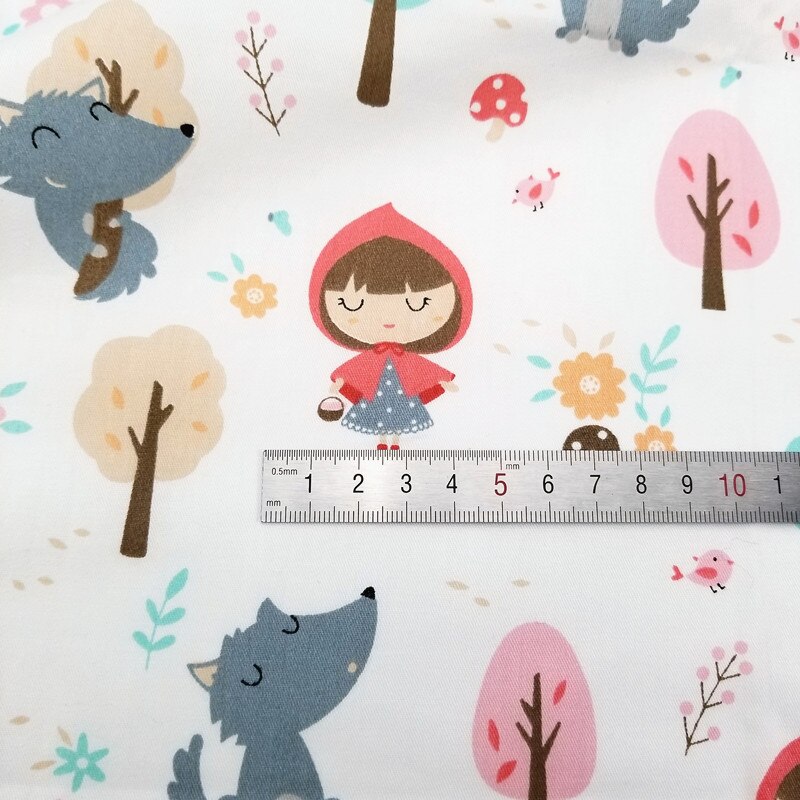 50*160cm tejidos de algodón 100% tela de algodón estampado de niña tela de sarga de costura DIY patchwork tela de ropa de tela