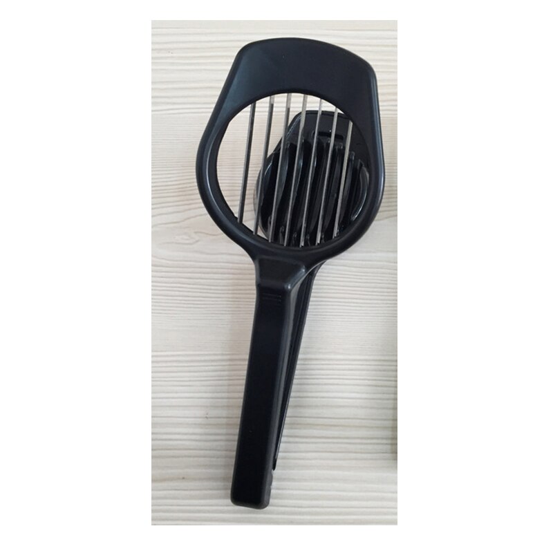 Egg Cutter with Long Handle Stainless Steel Slicers for Boil Eggs Cutting Gadgets Fruit Kiwi Jujube Slicer Kitchen Cooking Tools: black