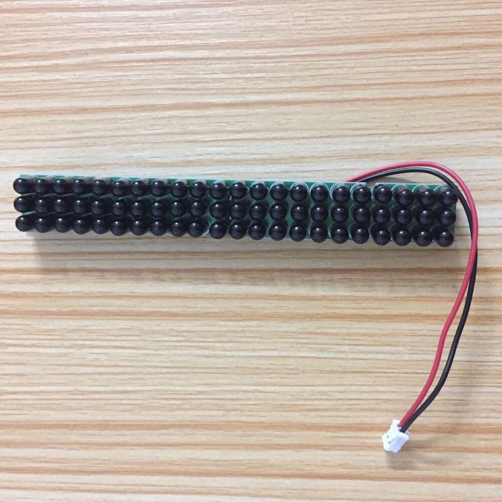 Lihmsek 940nm Infrared IR LED Board with F5mm 66pcs Black IR LEDs CCTV Illuminator accessories 60 degree Invisible at night