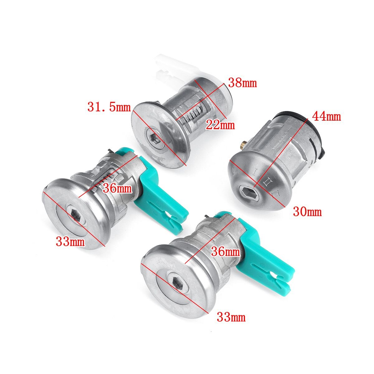 For FORD FALCON EA EB ED EF EL Rear Door Boot Ignition Lock Barrel with 4 Keys Replacement