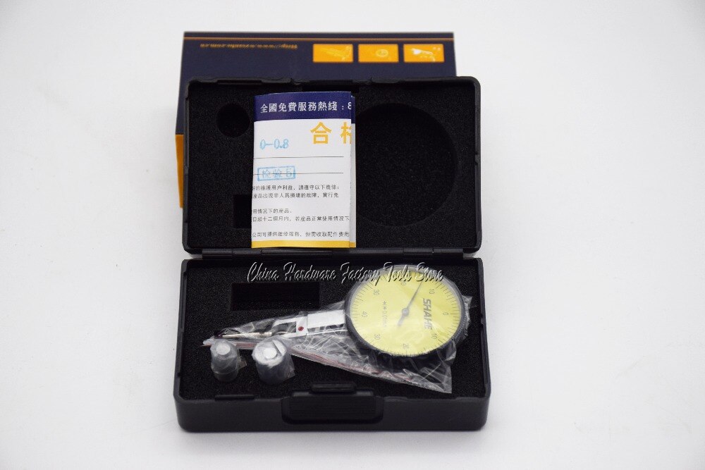 SHAHE 0-0.8mm Lever Dial Test Indicator Precision Dial Indicator dial test indicator gauge