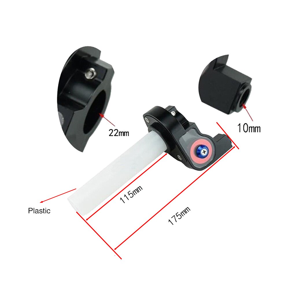 ZS Rennen Ein Satz Motorrad Drossel Griff Schnell Twist Gas Drossel Begleichen Mit Gaszug passen Auf 7/8 "22mm Griff Bar Moto