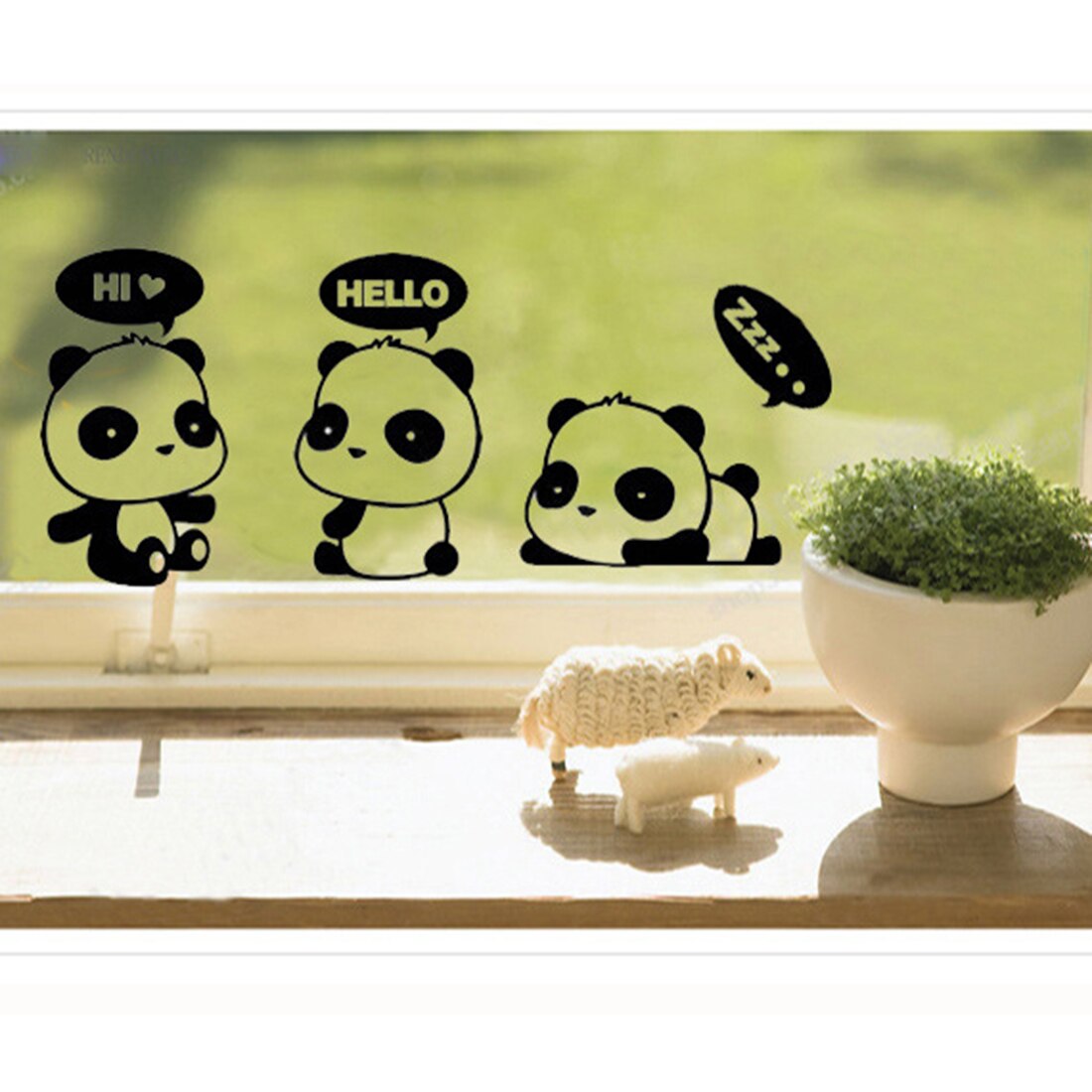 DIY Funny Cute Sleeping Cat Pandas Switch Stickers Vinyl Decal Bathroom Wall Sticker for Home Decoration Animals Art Stickers