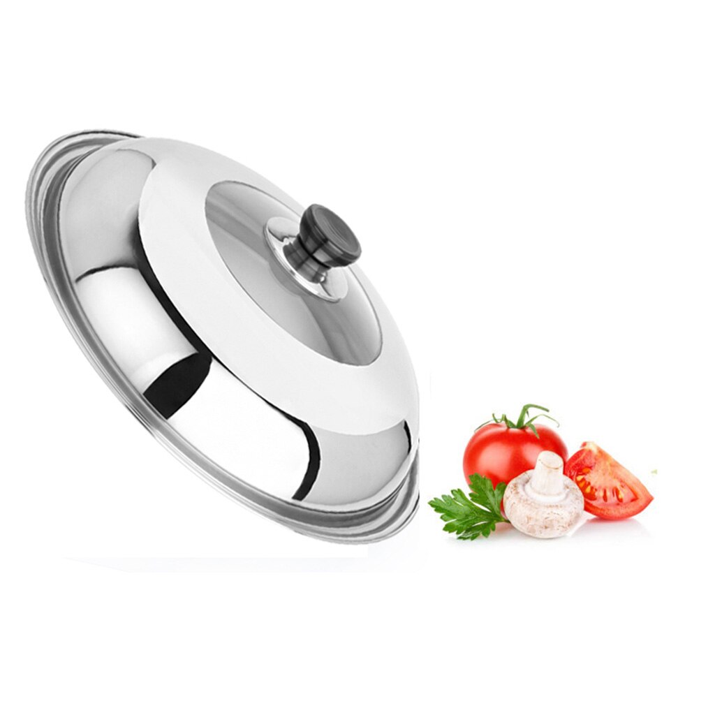 Gennemsigtig madlavning låg låg pan glasdæksel med damp ventilationskanaler varmebestandig køkken gadget: Dia 32cm