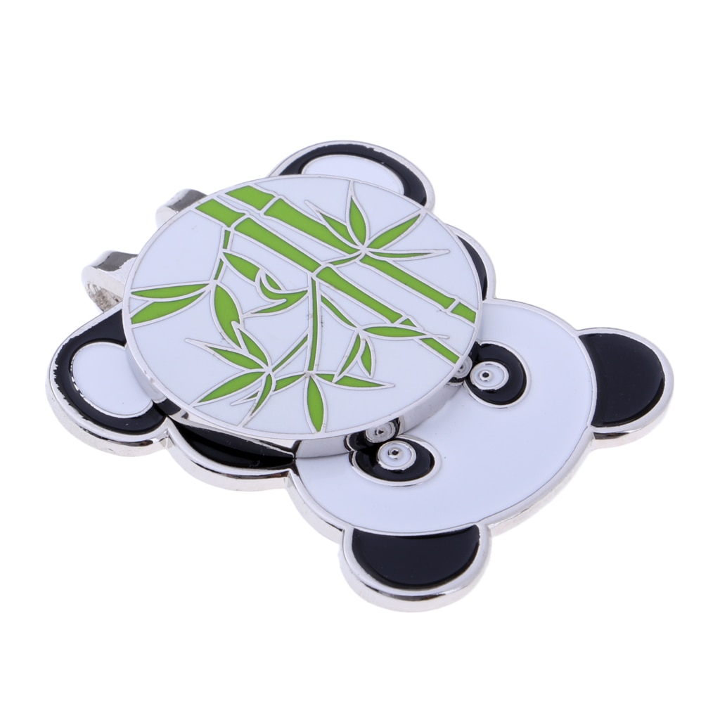 Chapeau de Golf Panda en alliage, mignon, Clip avec marqueur de balle détachable magnétique, accessoires de , souvenir de Golf