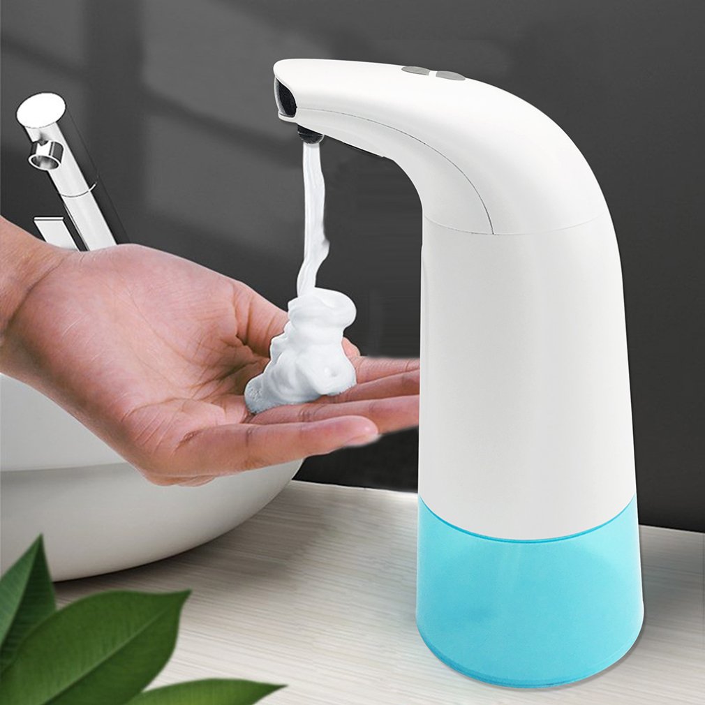 Automatic Soap Pump Dispenser With Holder Touchless Hand Washer Soap Dispenser Pump Steel Metal Liquid Dish Soap Dispenser: Black