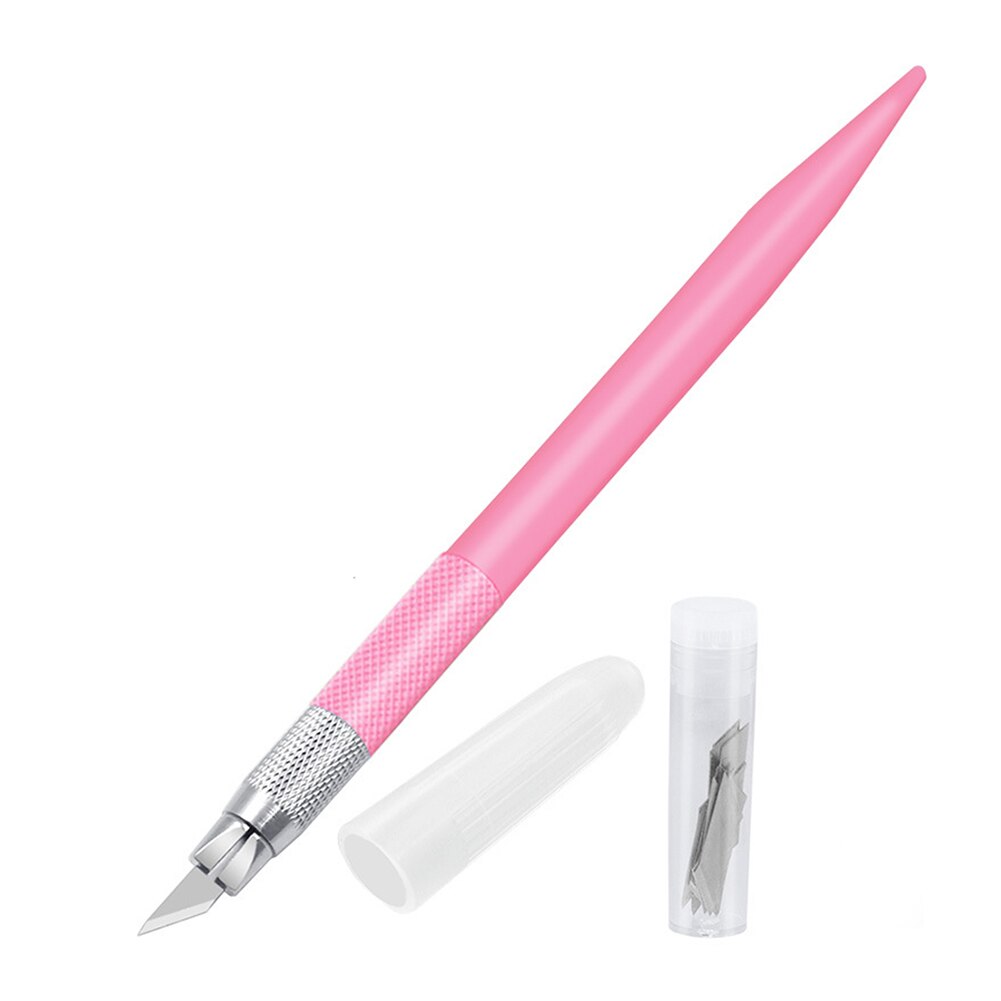 Craft Cutting Tools Blade Paper-Cutter Replace Blade Craft Cutting Knife DIY Art Wear-Resisting Art Cutting Tool: Pink