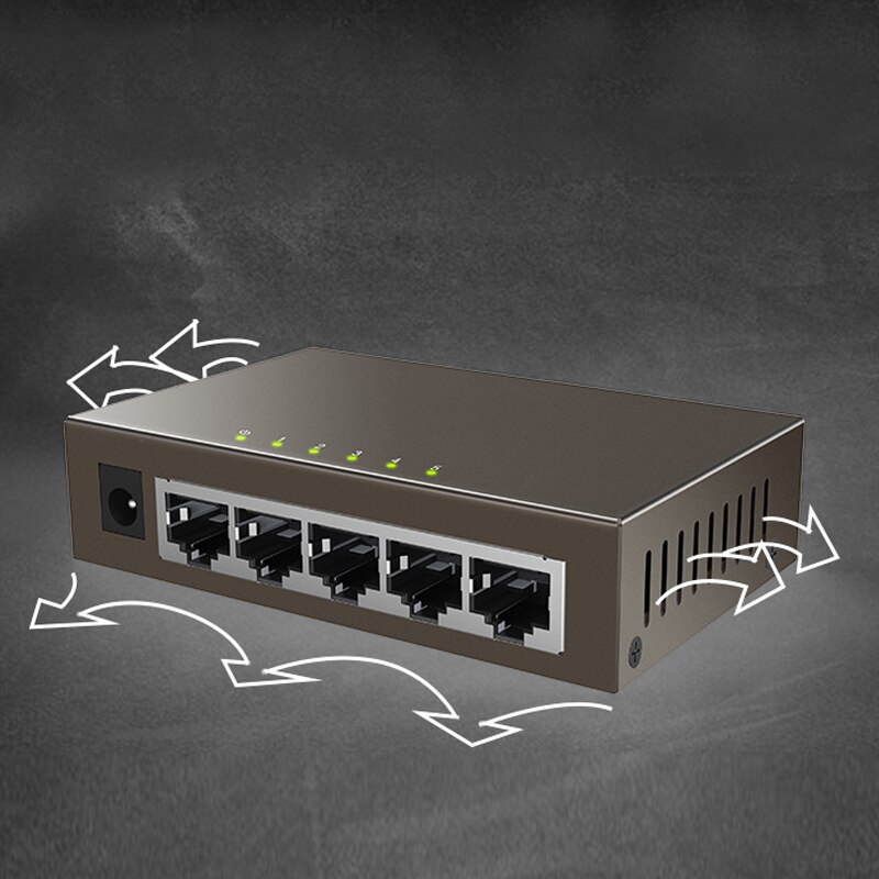 5-Port Switch Gigabit 10/100/1000Mbps 5-Port Gigabit Ethernet Switch Home Office GDeals