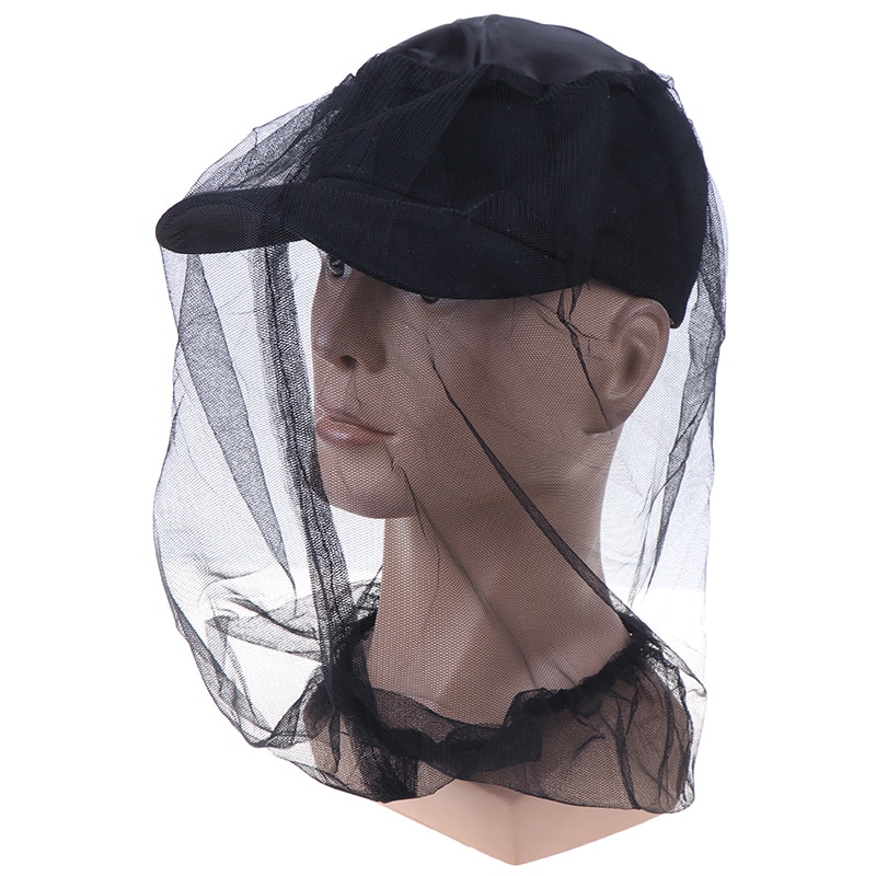 Midge Mosquito Insect Hat Vissen Bug Mesh Head Netto Gezicht Protector Travel Camping Klamboe Mesh Netto Hoed Mosquito Mesh