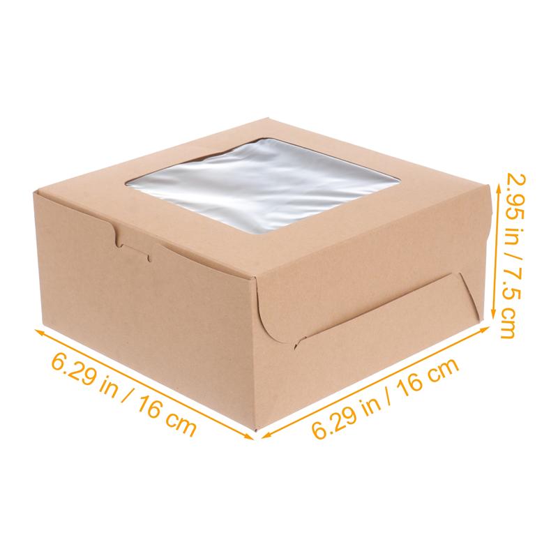 25pcs Paper Packing Boxes Baking Muffin Boxes with Inserts Cupcake Containers Holder Party Favors for Home Dessert Shop