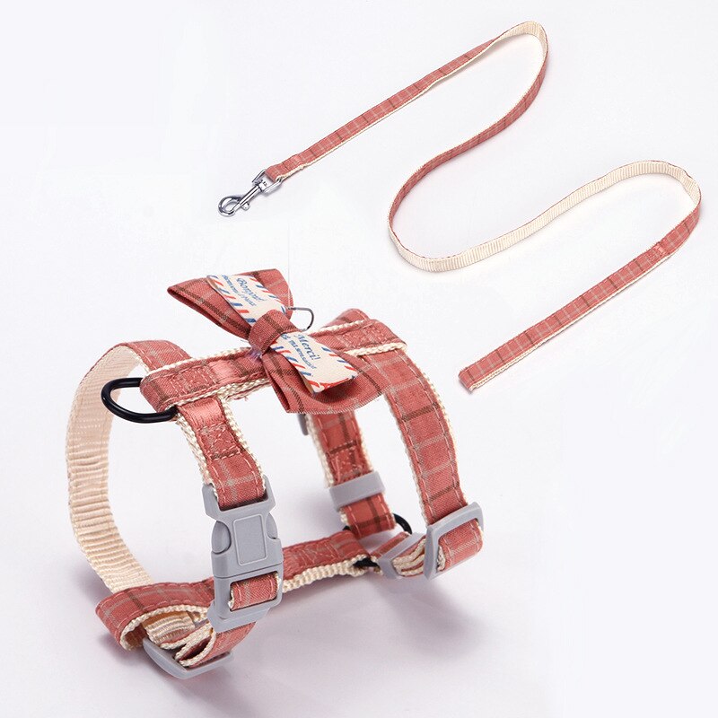 View of Adjustable Pet Cat Harness Lead Cat Collar Vest Le... – Vicedeal