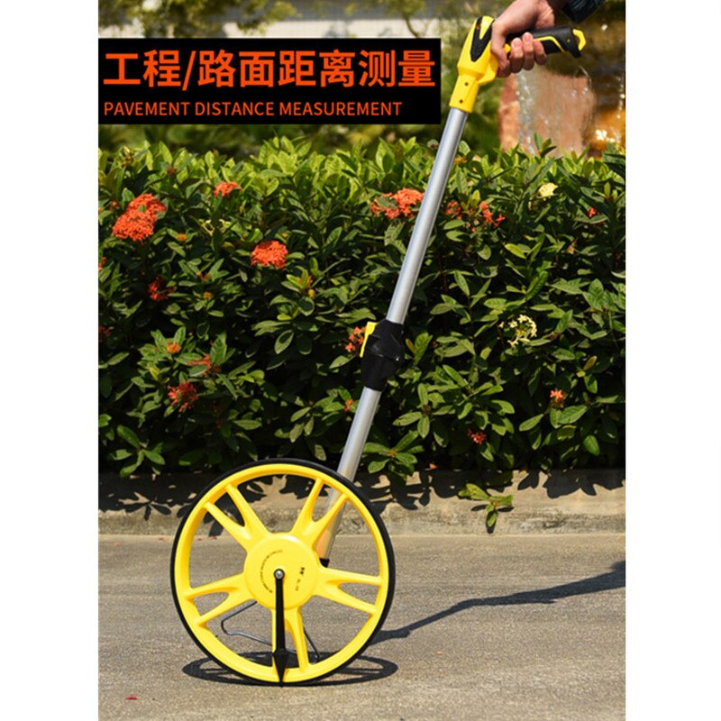 Hoge Precisie Afstandsmeter Handheld Roller Wiel Push Heerser Mechanische Digitale Display Range Finder Buiten Afstand Meter