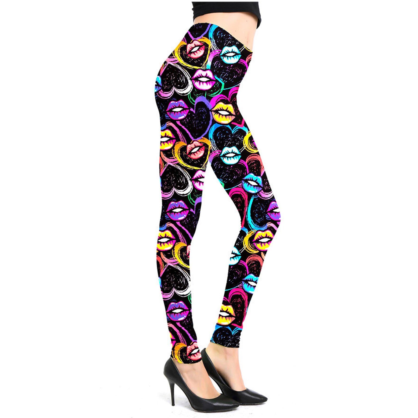 Sexy frauen Yoga Hosen Cartoon Print Fitness Sport Leggings Yoga Hosen Hüfte Engen Leggings Hohe Taille Yoga Enge Sport hosen #: C