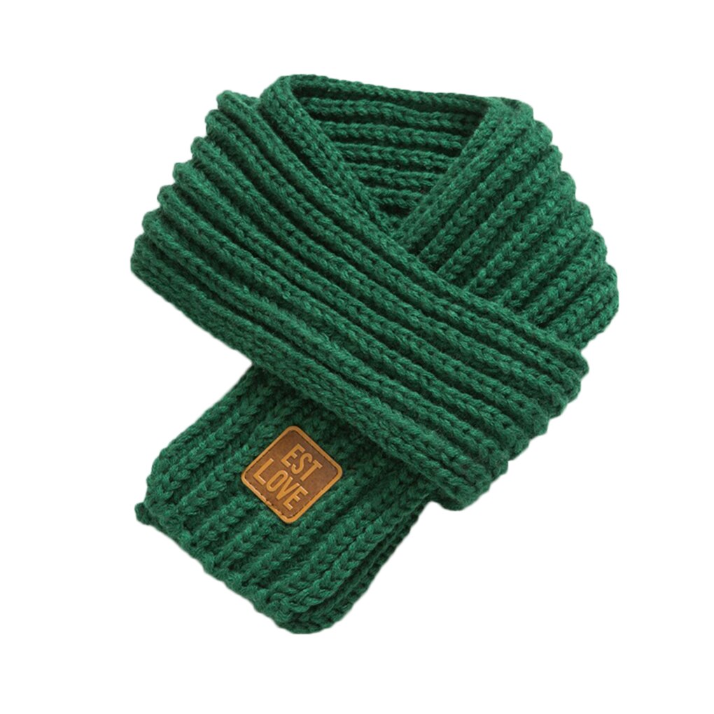 Bufanda tejida de invierno para niños y niñas, bufanda para bebés con pompón y cuello cálido, bufandas tejidas con cuello de lana: NO.2