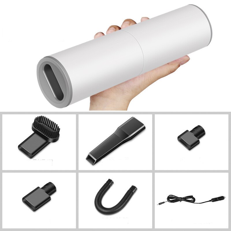 Car Vacuum Cleaner: white