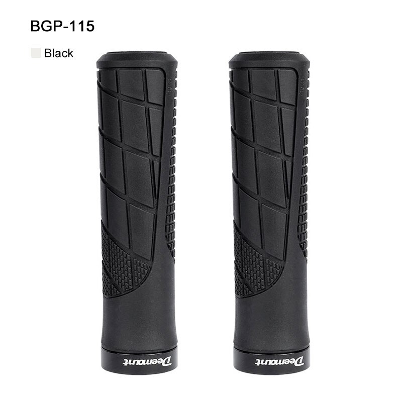 Deemount Comfy Bicycle Grips TPR Rubber Integrated MTB Cycling Hand Rest Mountain Bike Handlebar Casing Sheath Shock Absorption: BGP-115BK