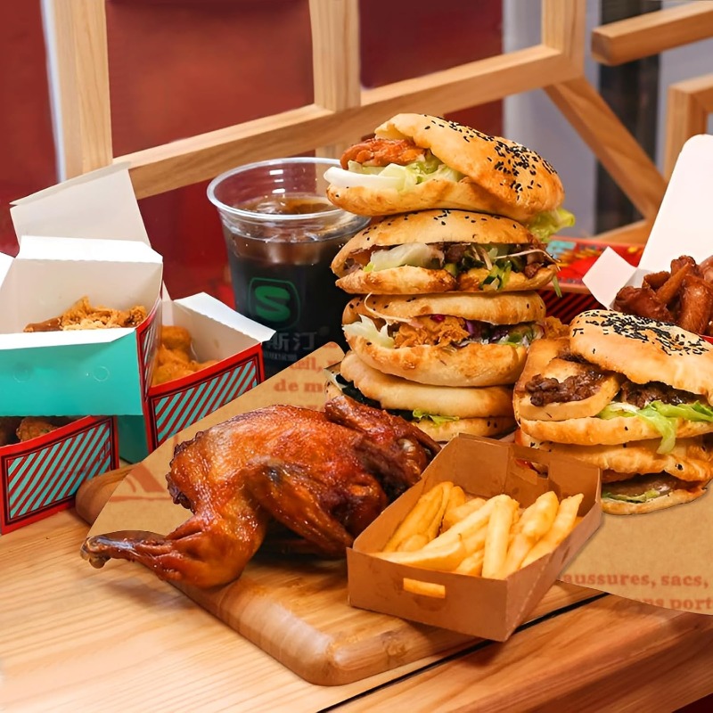 Oliebestendig papier Brood Burger Voedsel inpakpapier Vetvrij voedselmandvoering Krantvoering Bakverpakking Deli Papiervel