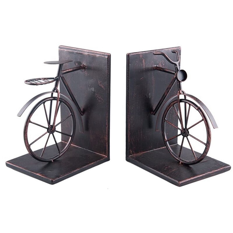 Boekenplank Retro Stijl Fiets Boek Houder Boek Close Boek Stand Decoratie Woondecoratie Brons