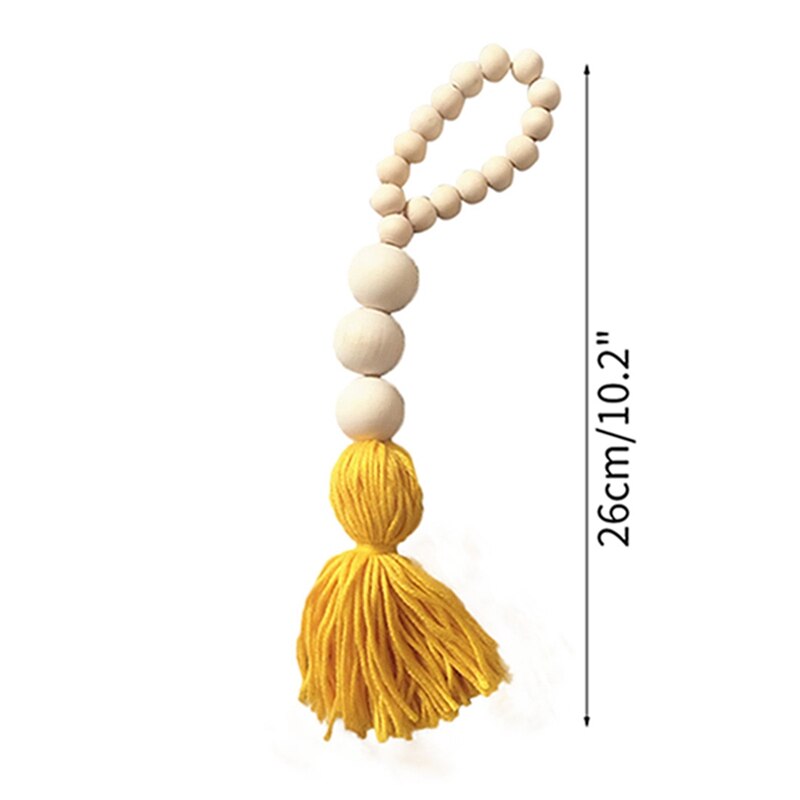 INS Nordic Stil Holz Perle String Dekoration Kinder Zimmer Zelt Wand Hängen Ornamente Mädchen Baby Zelt Dekorative Anhänger