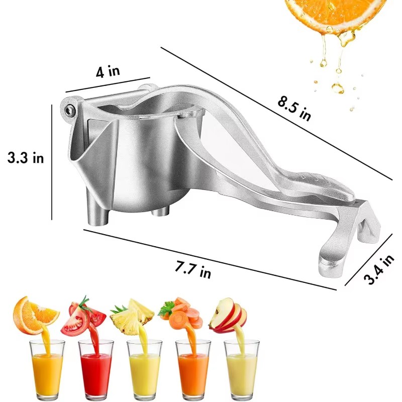 Tragbare Manuelle Saftpresse Aluminiumlegierung Handdruck Entsafter Granatapfel Orange Zitrone Zuckerrohr Bar Küche Obst Werkzeug