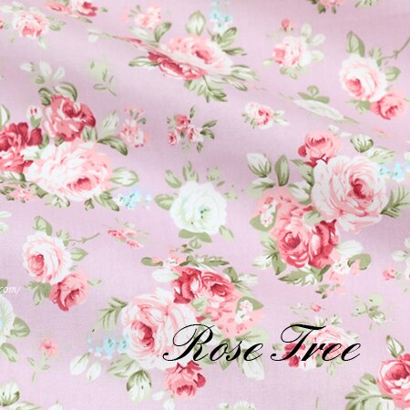 Bomuldsstof stoffet patchwork stoffer i metermål tøj patchwork tilbehør pastoral rose 50*160cm d20: L1178