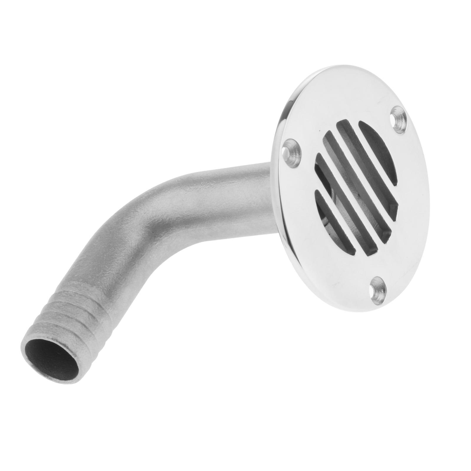 Marine Grade Stainless Steel Deck Floor Drain 90 Degree Boat 3/4Inches