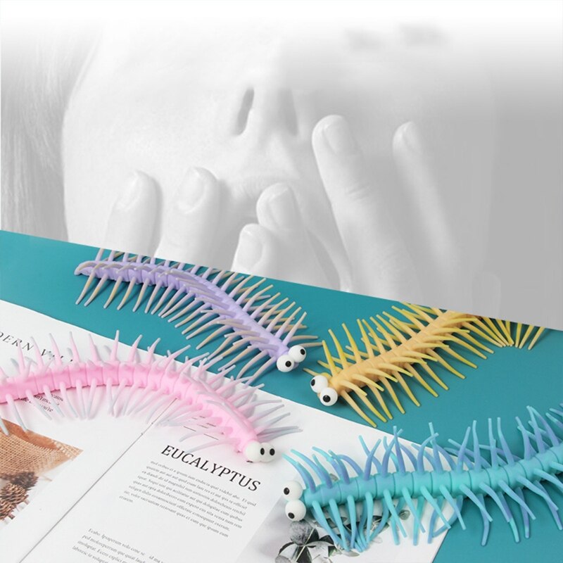 26cm dekompressionsspielzeuge, parodierte tausendfüßler, sensorisches fidget-spielzeug, dehnungs-neuheit, gag für autismus-therapie, stressabbau, party