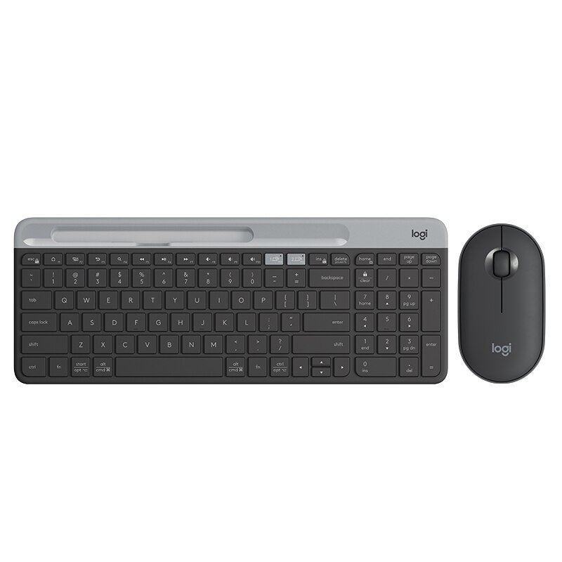 Logitech-teclado inalámbrico K580 Original, multidispositivo, 2,4G, Bluetooth, modo Dual unificador, portátil, para PC, tableta, teléfono
