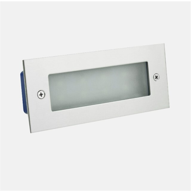 LED-Treppeneinbauleuchte, IP65, 5 W, wasserdichte Aluminium-Wandleuchte, Stehlampe, Gartenweg, vergrabene Hofbeleuchtung, AC110 220 V: Weiß / 4W