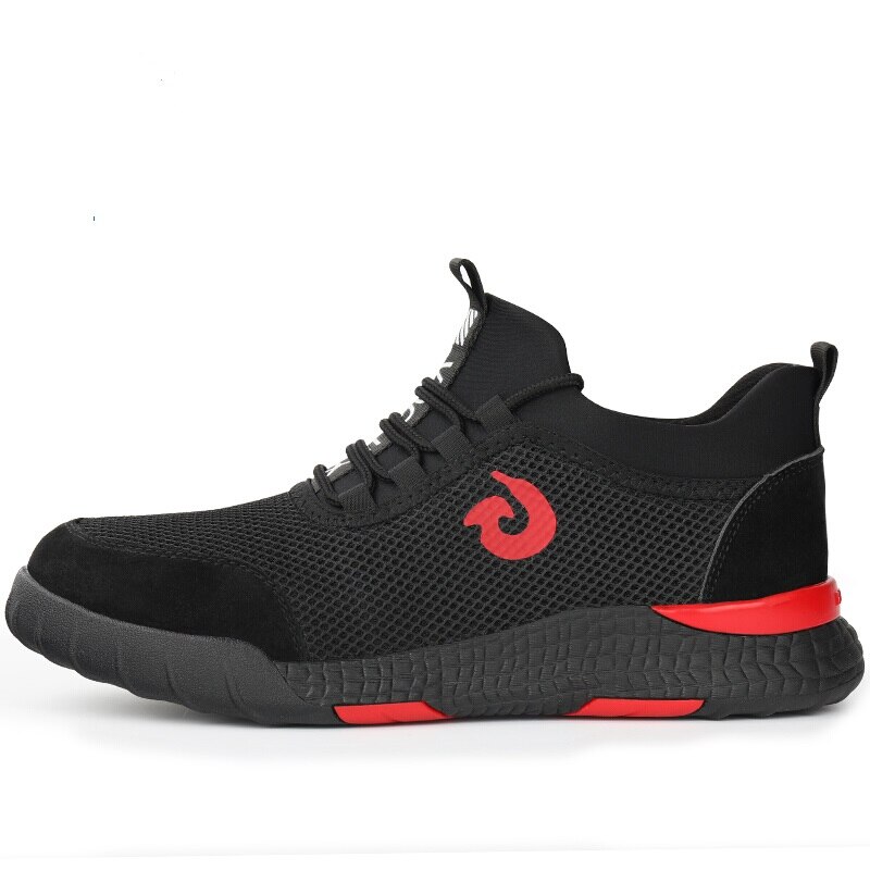 Mannen Ademend Stalen Neus Veiligheidsschoenen Mannen Outdoor Anti-slip Staal Punctie Proof Bouw Laarzen Werkschoenen