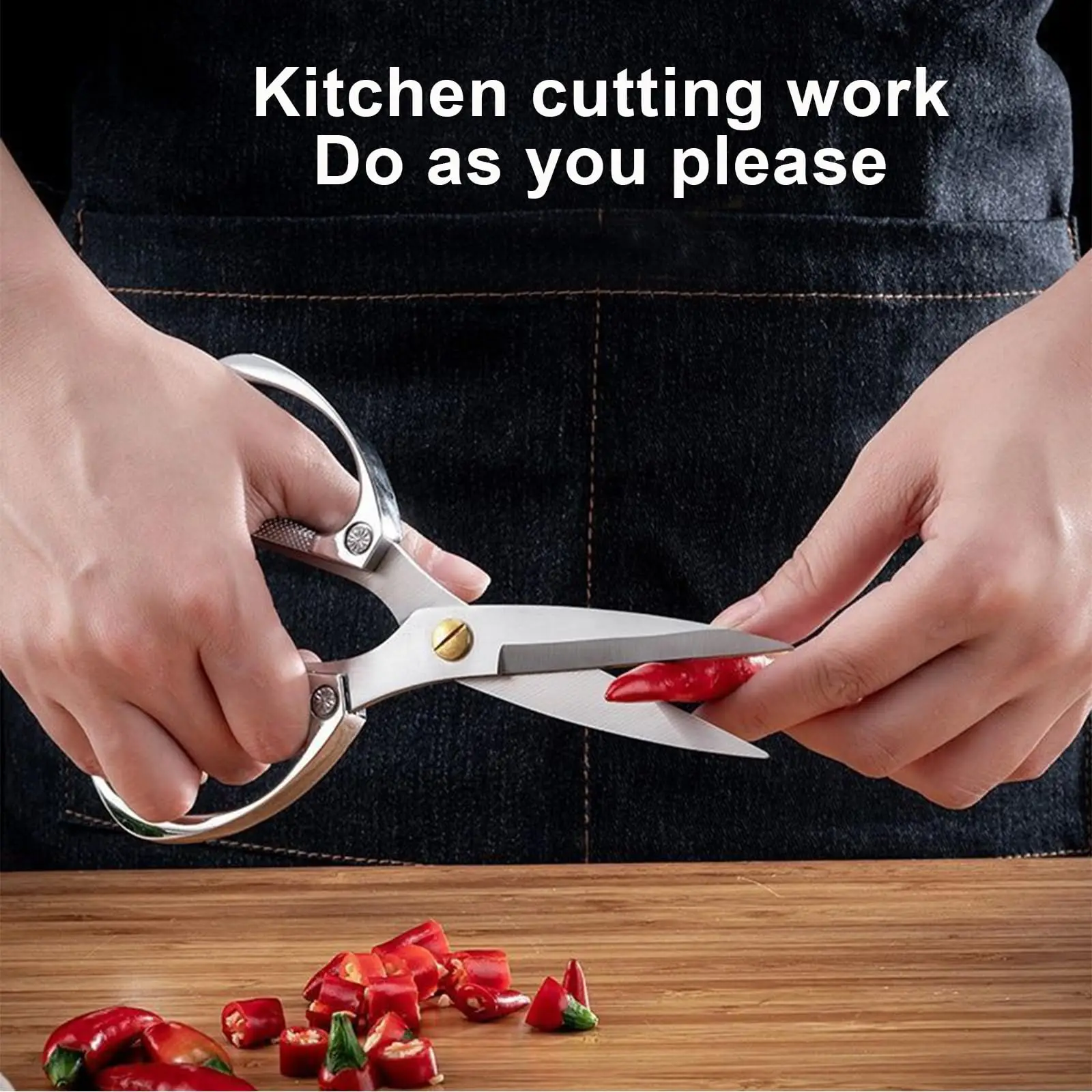 Roestvrijstalen Keukenschaar Krachtige Kippenbotschaar Multifunctionele Visdodende Eendensnijder Huishoudelijke Voedselschaar